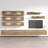 Voelker 126" Modern Floating Wall Mounted Entertainment Center with 16-Color LED Lighting, High Gloss Finish-864118302