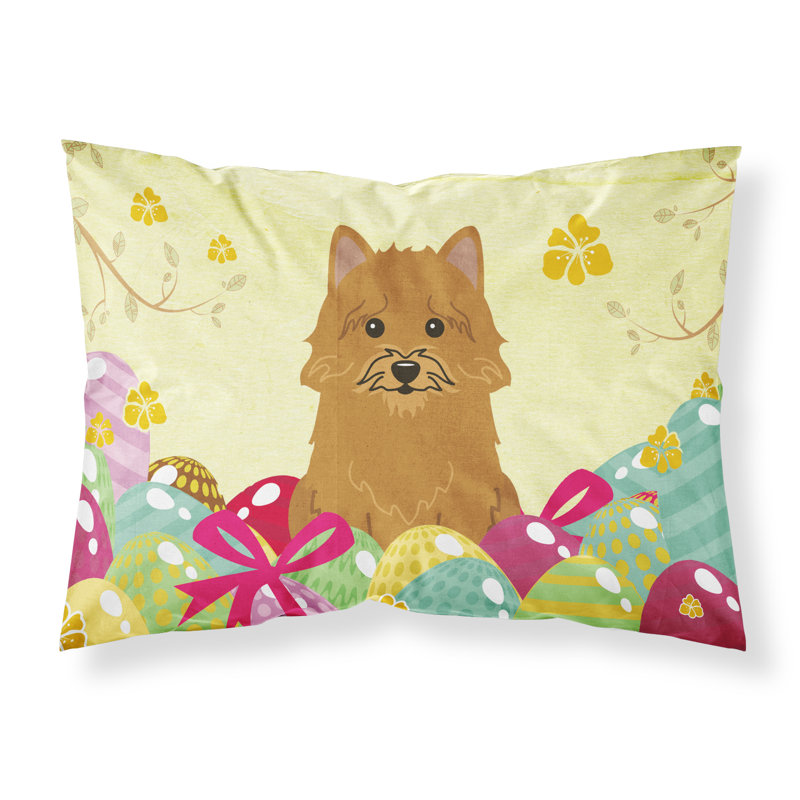 Taie d’oreiller œufs de pâques, Norwich Terrier