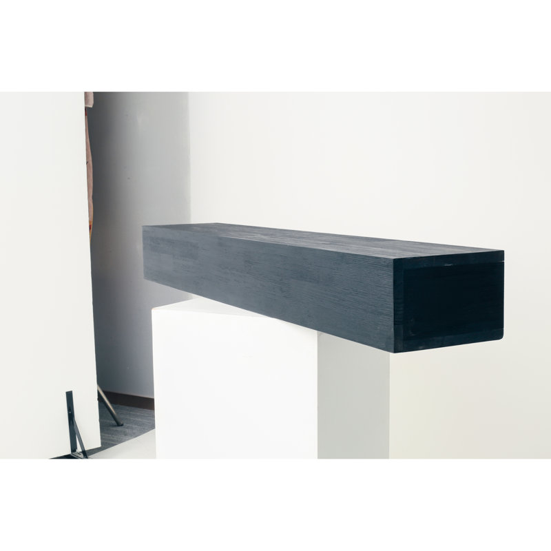 Tablette flottante rustique en bois de 72 pouces de fabrication solide recouverte à base d'eau d'une capacité de 9 pouces de largeur et de 50 lb pour la décoration intérieure avec revêtement