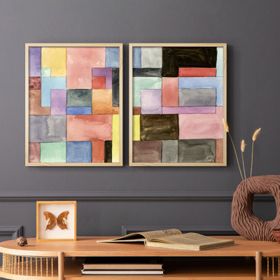 Primary Blocks I-Premium Framed Print -Ready to Hang - No Nails Required - No Nails Required