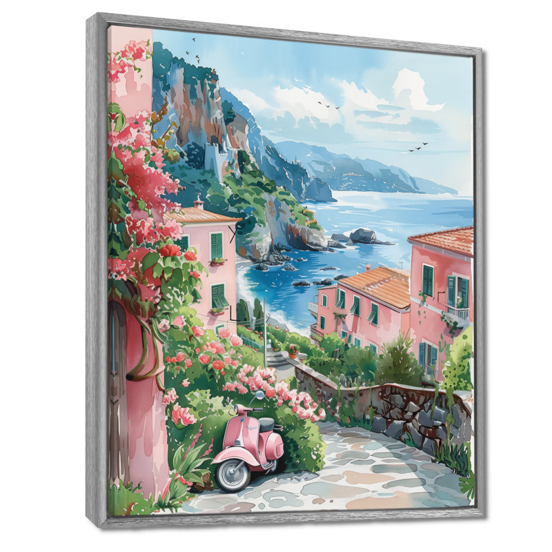 Savoie - Italie, décoration murale, H 34 po x l 44 po, Encadrement argenté