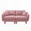 Boucle Fabric 2-Seat Sofa Including 2 Pillows-689569437-689569439-689569432