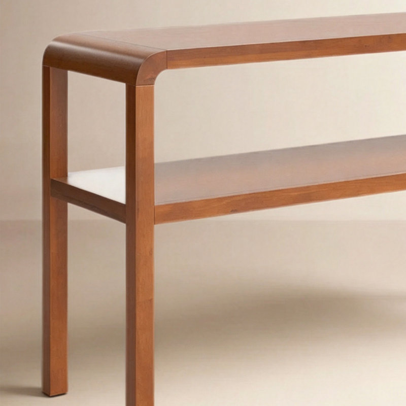 Console Wabi-Sabi, H 29,9 po x l 39,4 po x P 13,8 po, Marron foncé, Marron foncé, Marron foncé