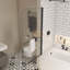 Pare-baignoire pivotant avec verre trempé de 1/4 po et barre à serviettes