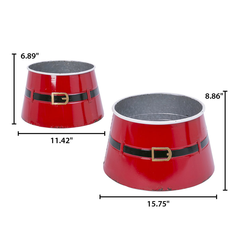 Ensemble de 2 mini colliers d'arbre de Noël en métal