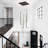 Keysha 6 - Light Unique Rectangle LED Dimmable Pendant Long Staircase Chandelier-297061738