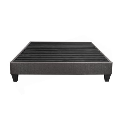 Base de lit plateforme très grand, base de lit tapissier, gris foncé