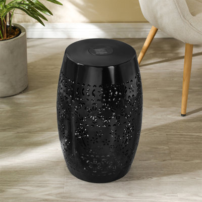Lumi Solar-Lighted Iron Side Table
