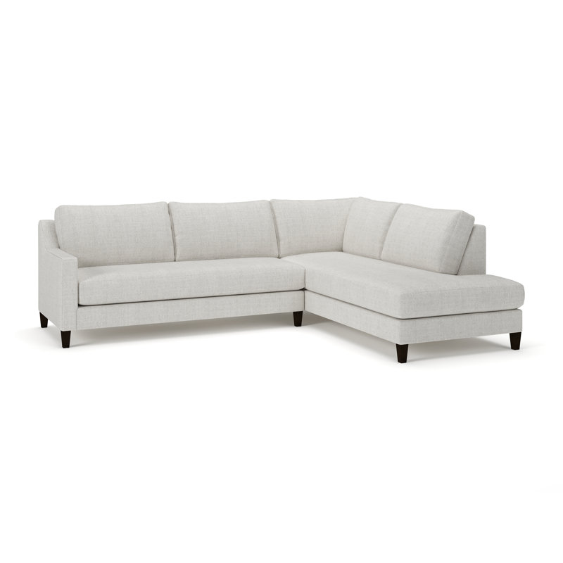 Baker 2-PC Upholstered Sectional, Monique Oyster, Right Hand Facing