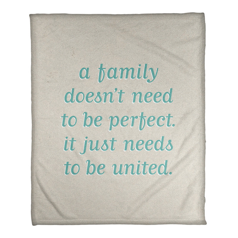 Sewn Throw Blanket, 50" W x 60" L, Medium, White/Teal