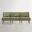 Canapé modulaire rembourré 3 pièces avec base en bois massif et coussins Drayk-1183707647