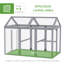 Chicken Coop with Roosting Bar For Up To 3 Chickens
