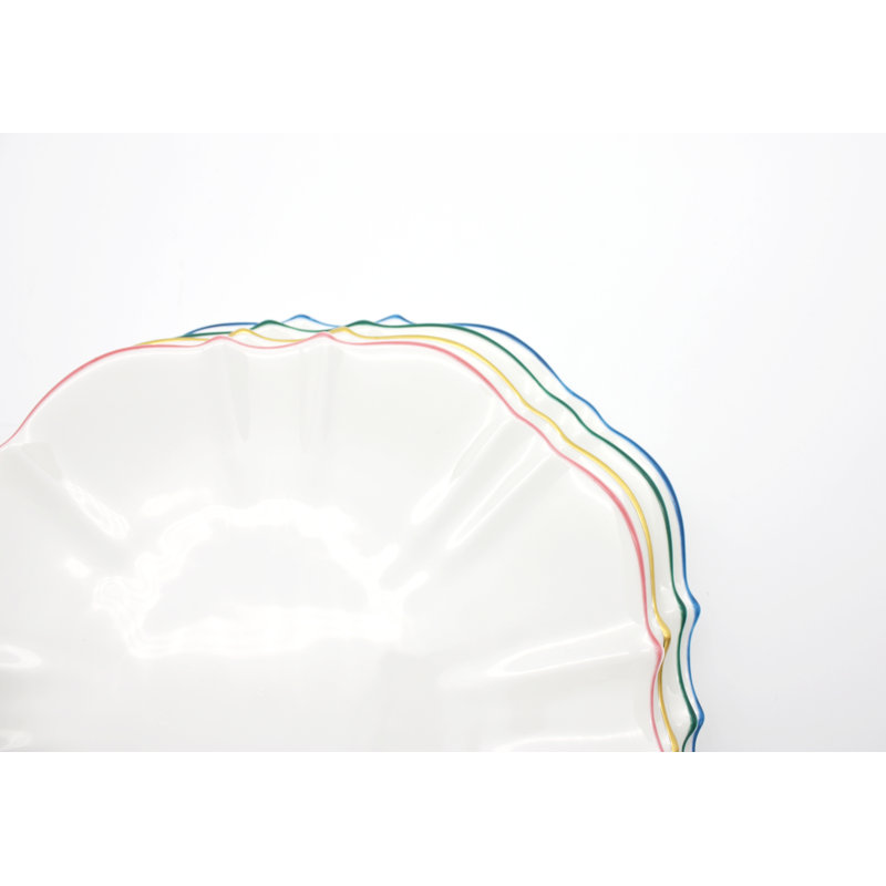 Chargeur Amelie Bone China 13 po, Doré