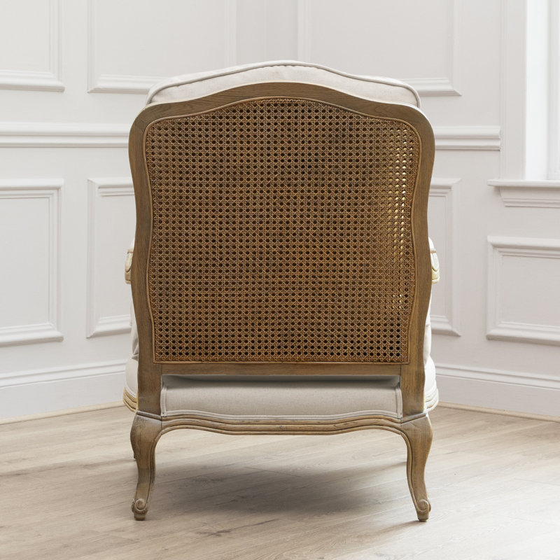 Upholstered Armchair, Natural