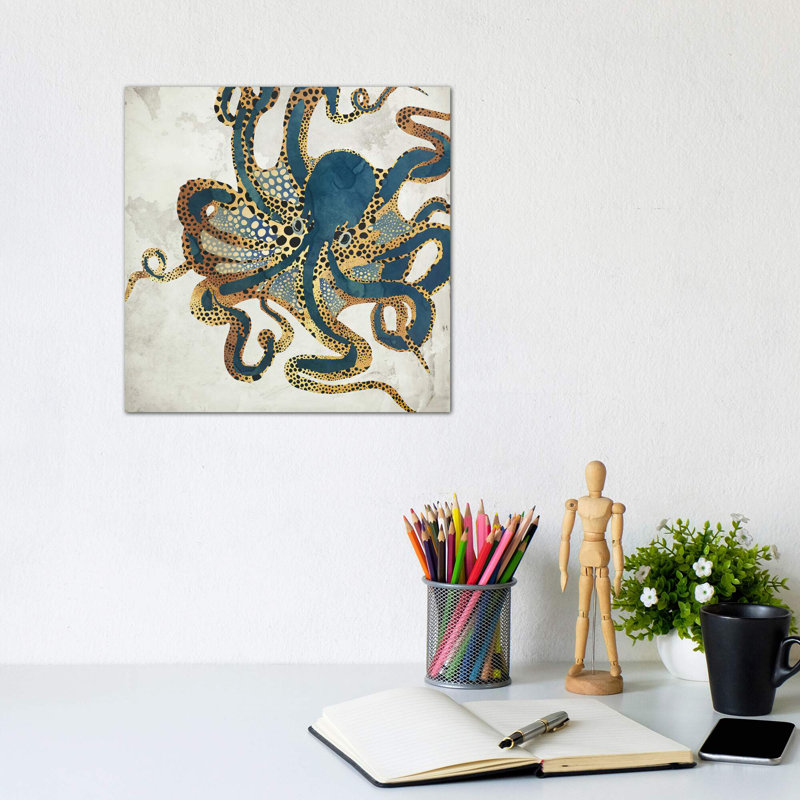 Underwater Dream VI - impression d'art graphique, Toile tendue, Sans cadre, H 12 po x l 12 po