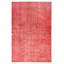 Tapis rouge foncé à transition de couleur 5 pi 8 po x 8 pi 8 po