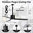 42" IP65 Waterproof Outdoor Propeller Ceiling Fan with Dimmable LED Lights and Remote Control, Wet Rated Plug-in Ceiling Fan with 3 Color LED Light