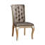Chaise rembourrée en bois massif Jelia