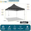 118'' W x 118'' D Metal Canopy-100865466