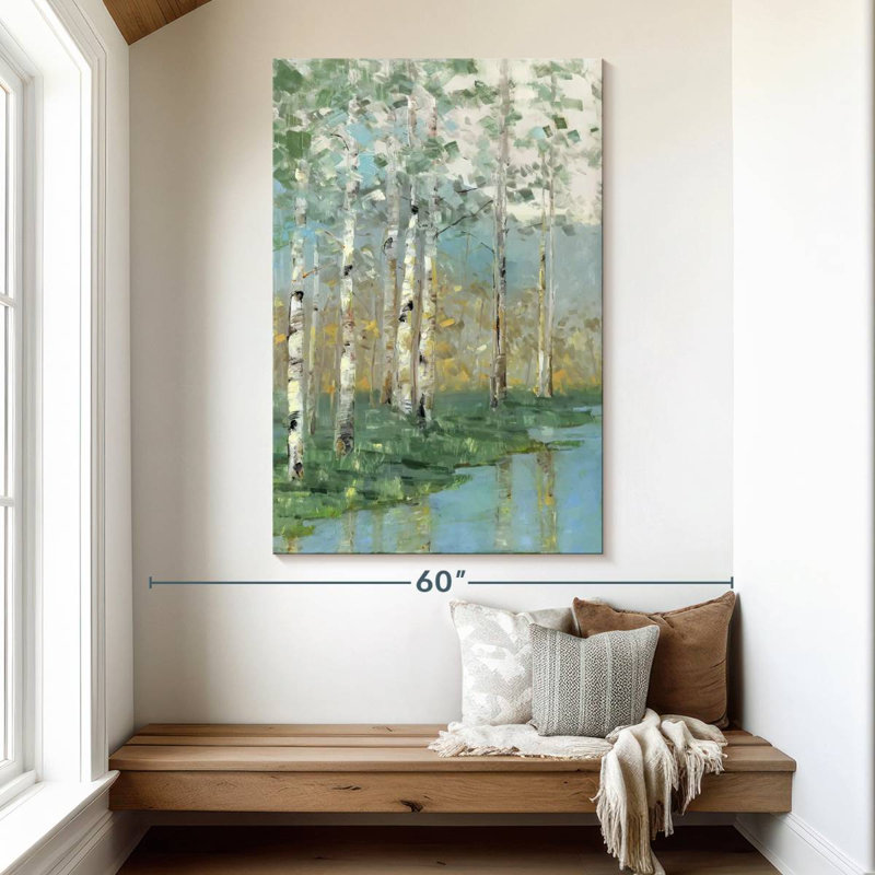Harnek Birch Reflections I, 51" H x 34" W
