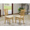 Chaises de salle à manger Vancouver - Ensemble de 2 chaises en tissu de lin, chêne