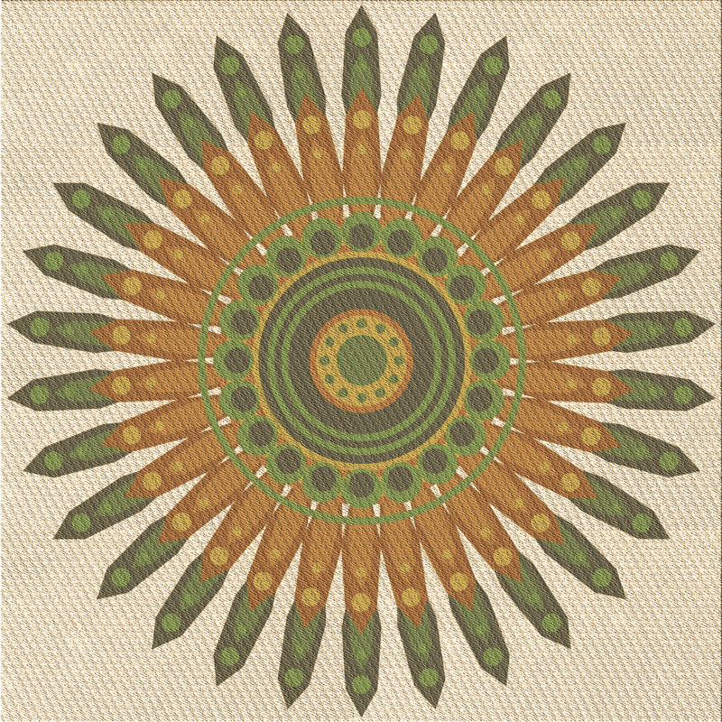 Performance Wool Indoor Rug, Square 4'