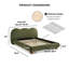 Mobilier de chambre à coucher rond vert Olive-247795701-247795703