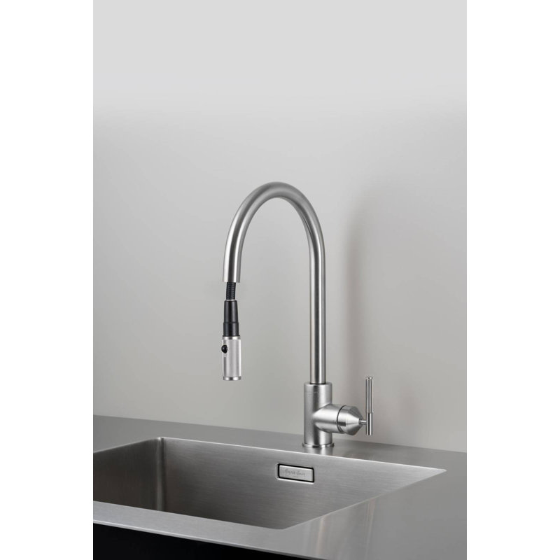 Kitchen Faucet / Pull-Out With Dual Spray / Linear, Gun Metal