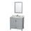 Sheffield 36" Single Bathroom Vanity Set with Mirror