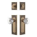 Nostalgic Warehouse Mission Entry Set with Waldorf Crystal Knob