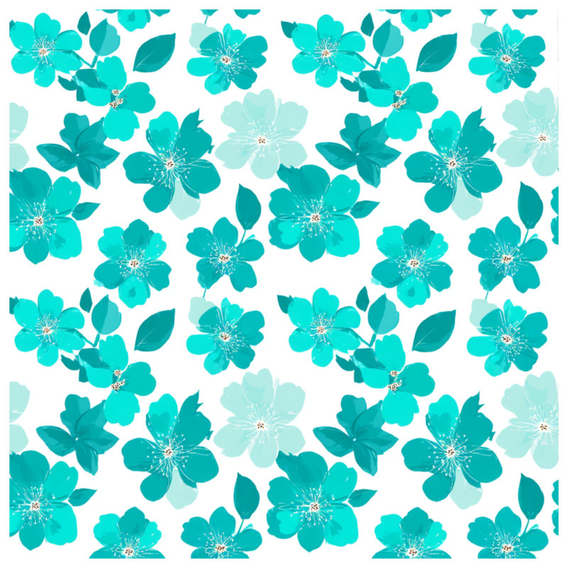 Édredon à motif floral Boho Boho, Édredon très grand, Blanc / motif floral vert