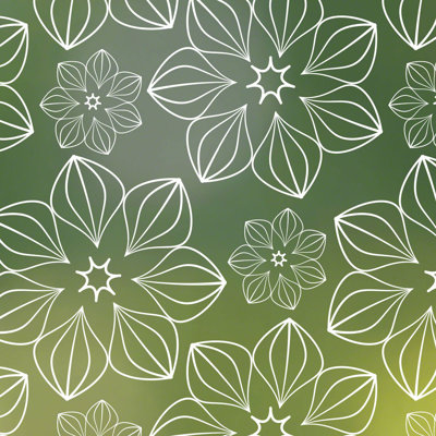 Plants & Flowers Non-Wall Damaging Window Decal