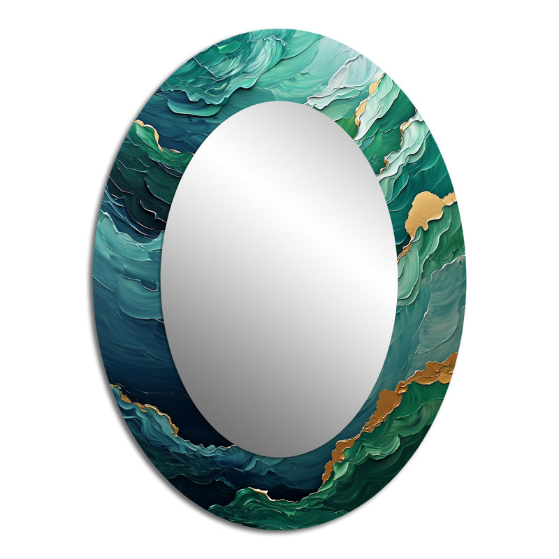 Miroir mural Parallel Beach Of Abstract, 40 po x 30 po