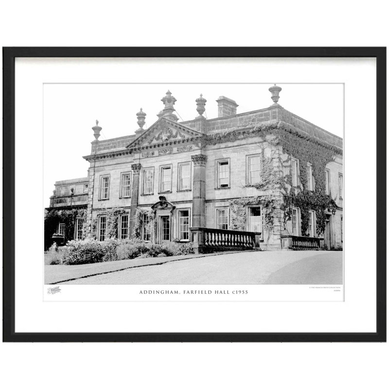 Addingham, Farfield Hall C1955 - Single Picture Frame Print, 28cm H x 36cm W x 2.3cm D