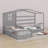 Solid Bed L Structure With Fence And Slatted Frame