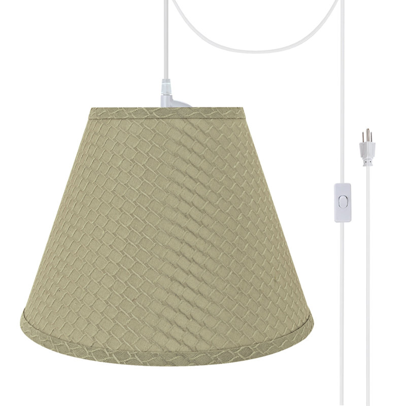 Nerstrand 1 - Light White Single Pendant, Sand Yellow, 9" H x 12" W x 6" D