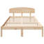 Vidaxl Bed Frame With Headboard Solid Pine Wood-113971112-113971115