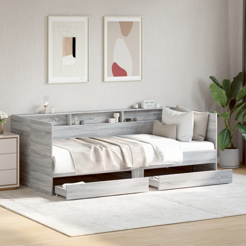 Patrocinio Daybed With Drawers, Grey Sonoma, Small Single (2'6)