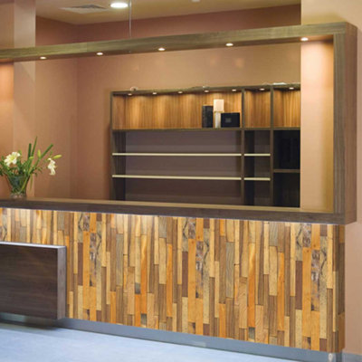 Rouleau de papier peint à panneau en bois Elicia L 9,8 pi x l 19,6 po