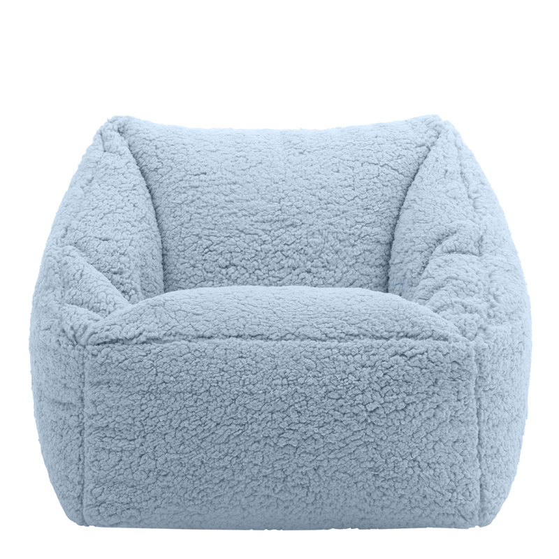 Kids Natalia Fleece Armchair Bean Bag, Blue