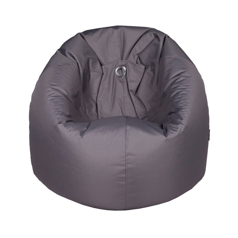Polyester Outdoor Friendly Classic Bean Bag, Dark Grey 100% Polyester