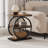 Ari Accent End Table, Wood 26 Inch Black Metal, 3 Shelves-123034677