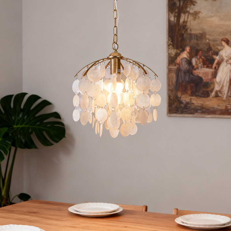 Lustre irisé 12,6 pouces Capiz Shell