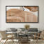Earthy Contours, impression géométrique encadrée sur toile-98042082-111566009