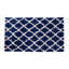 Tapis à poils longs bleu foncé et blanc Eucptus-22904571