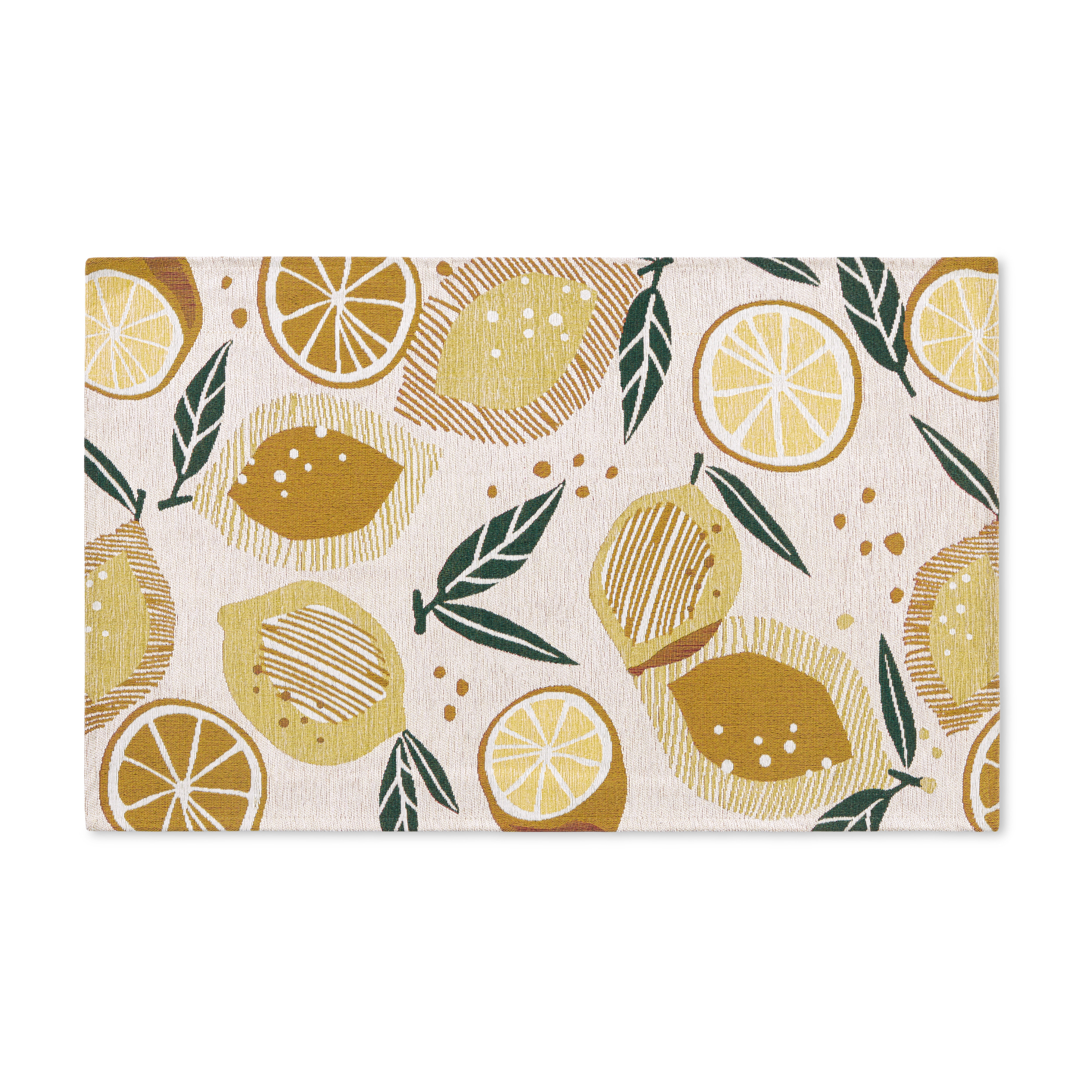 TOWN & COUNTRY Living Livie Fresh Lemon Everwash Washable Non-Slip Backing Kitchen Runner Rug & Reviews | Wayfair