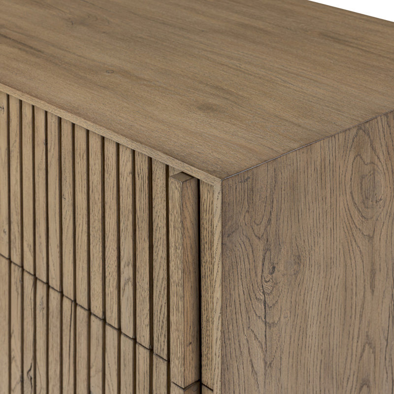 Leo 5 Drawer Dresser-Rustic Grey, Rustic Grey