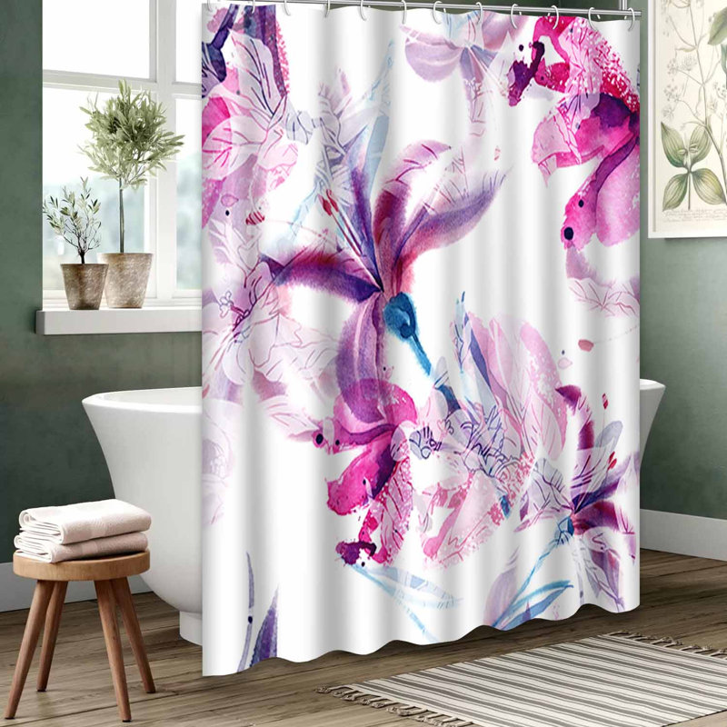 Rideau de douche vert imperméable, rideaux de douche pour la salle de bain avec 12 crochets, 72" L x 84" W