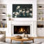 Œuvre d'art botanique blanche, photos murales de chambre à coucher, impression sur toile encadrée, impression numérique-590132285-590132286