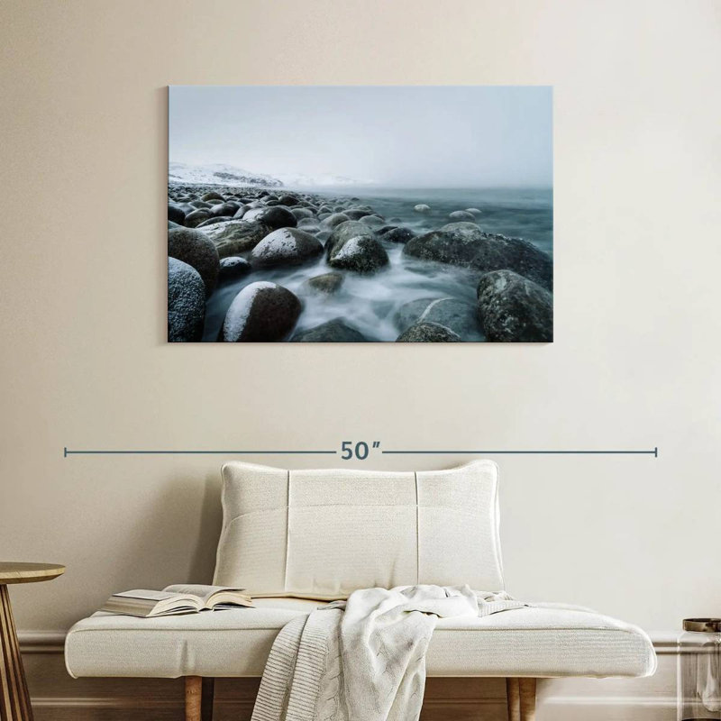 Plage rocheuse Gillard Winter, H 26 po x l 39 po